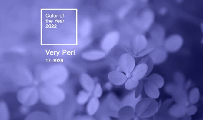 The Color of the Year 2022 is a Blue-Purple Periwinkle