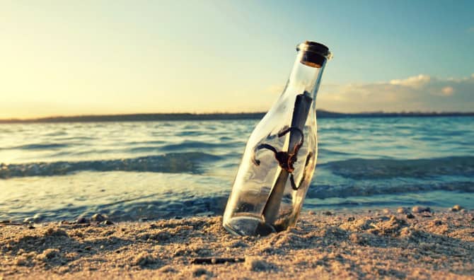 Finding a Surprise  Message in a Bottle