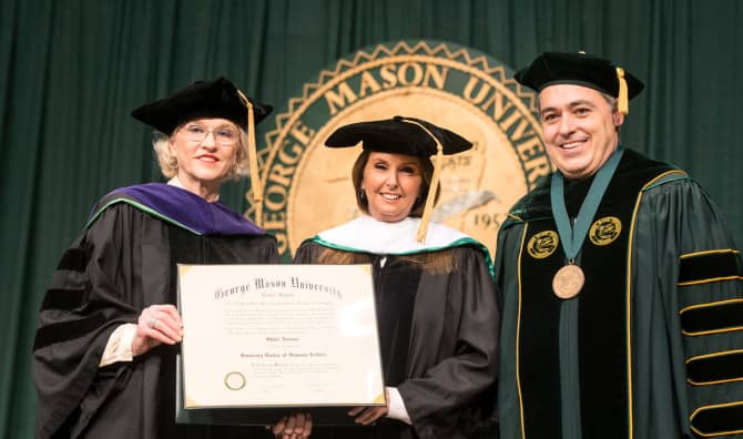 Honorary Doctorate to Arison by George Mason University