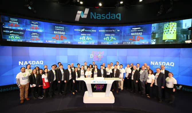 Ringing in the NASDAQ Bell – Good Deeds Day Style
