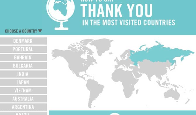 How to Say Thank You All Over the World
