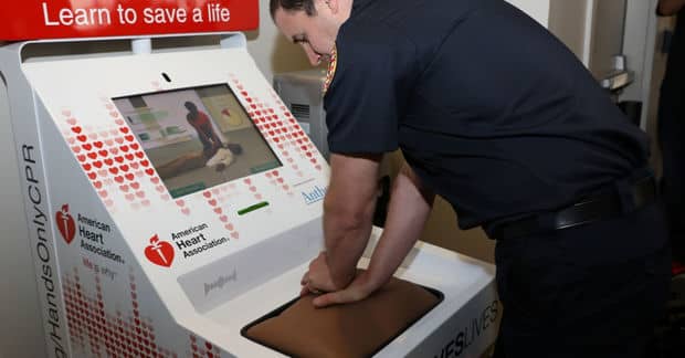 Free CPR Kiosks in Airports Teach People to Save Lives