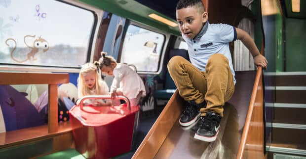 These Swiss Trains Have Full-Blown Playgrounds For Kids Inside