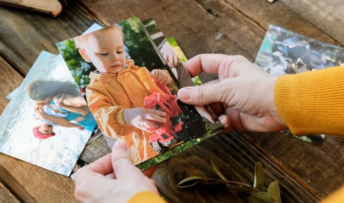 Looking at photographs brings back cherished memories.