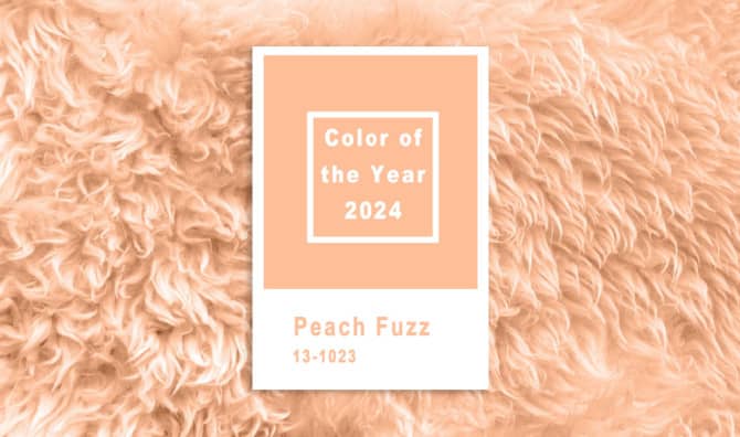 Pantone 2024 Color of the Year is Peach Fuzz