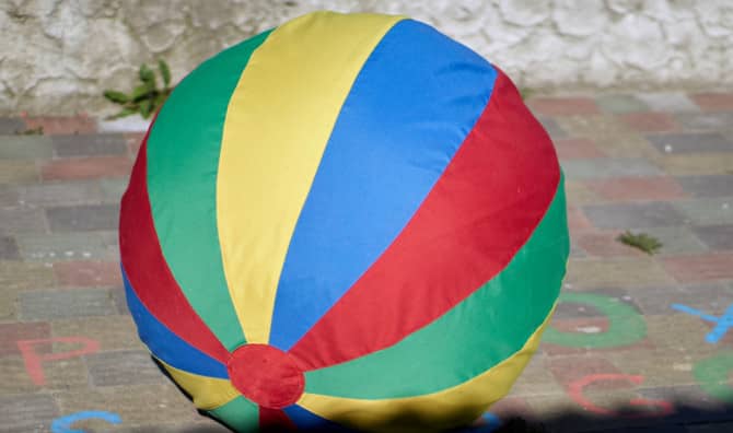 A Huge Beach Ball is Making the People of This Town Smile!