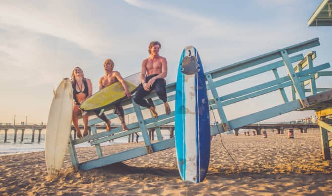 California summer surf music.