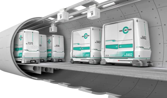 Underground Autonomous Freight System Will Make Roads Less Crowded