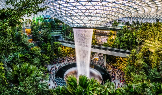 Singapore’s New Airport is Home to a Massive Indoor Jungle