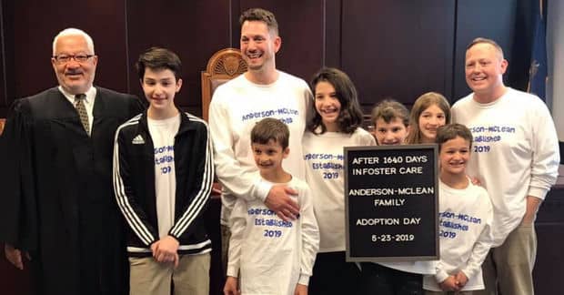 Two Dads Adopt 6 Siblings Who Spent Almost 5 Years in Foster Care