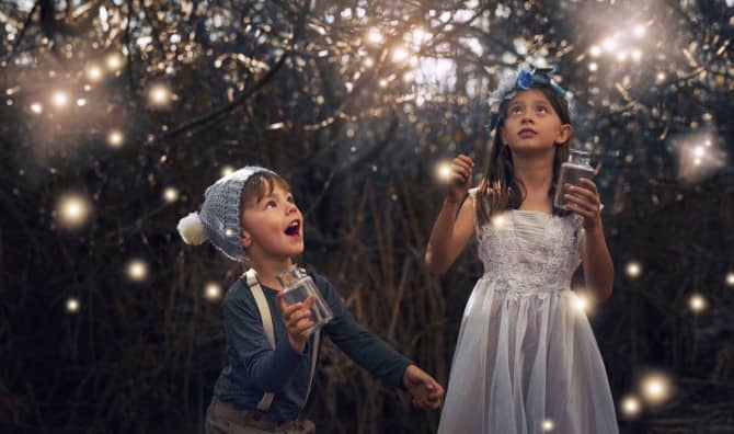 Catching a firefly is a part of a magical summer.