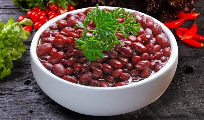 Red kidney beans are good for your health.