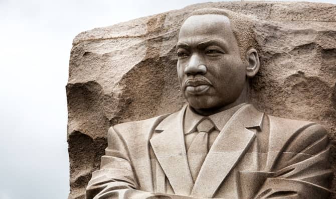 MLK Memorial in Washington DC.