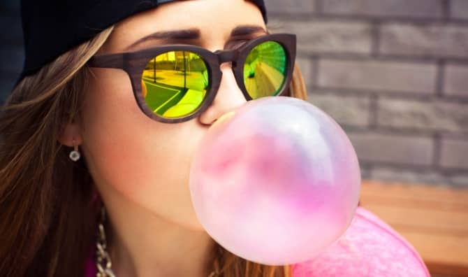 Chewing gum can help you relax.