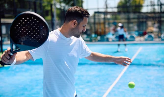 Padel is a great way to workout.