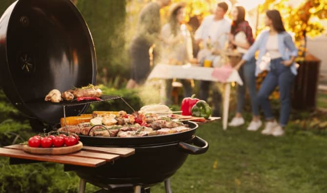 Backyard barbeque.