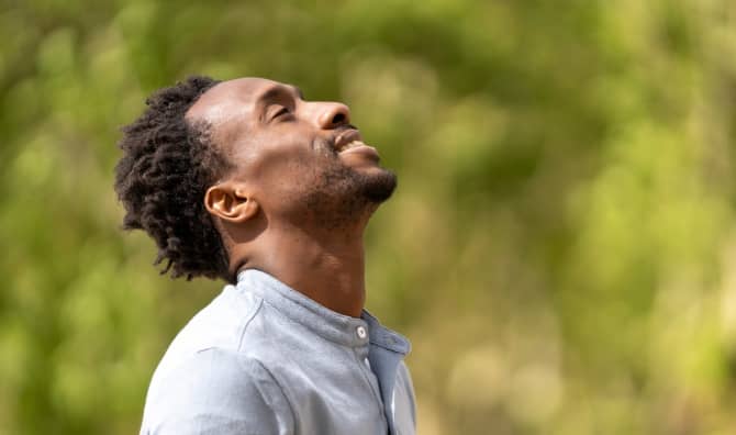 A mindful walk can calm your mind.