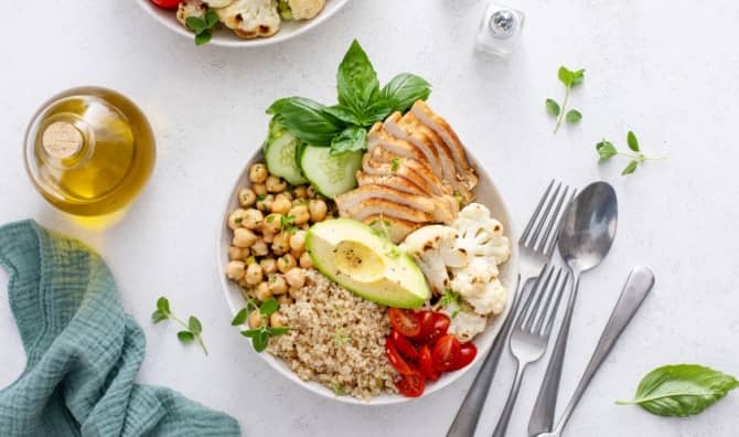 A high protein meal.