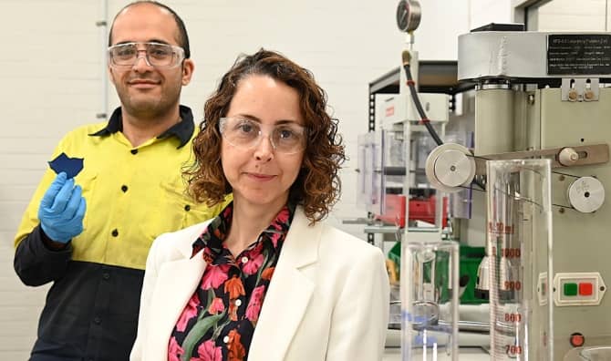 Professors Mashid and Hamidreza with their discovery.