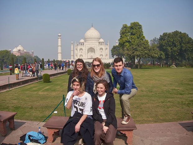 GoEco GoEco volunteers visit the Taj Mahal in India.