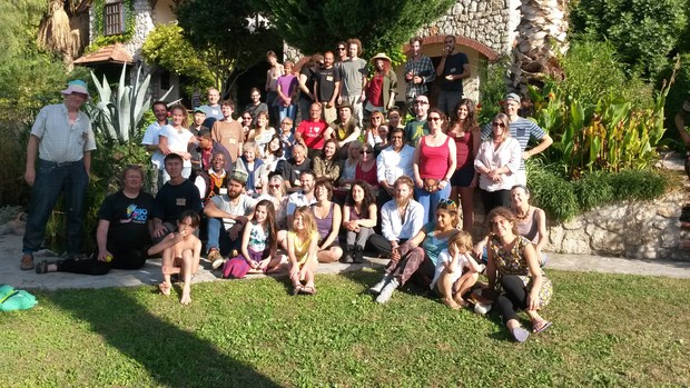 photo WWOOF team at an international meeting in Turkey