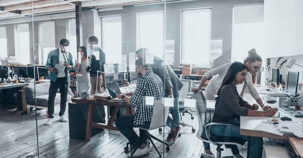 People working togather in a workspace