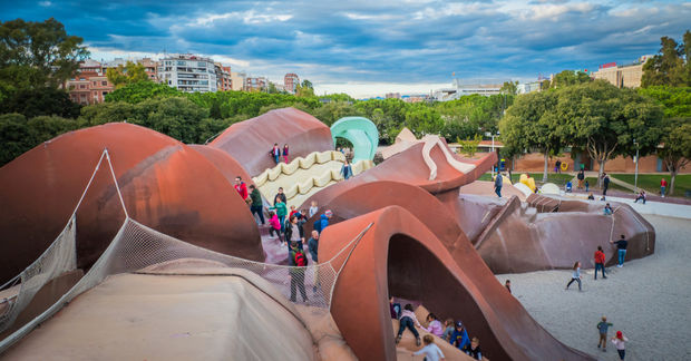 The The Gulliver Park, which is a large free playground for kids with the shape of the story of Gulliver.
